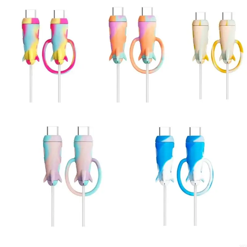 Q6PA Reusable Elastics Cord Keepers And Phone Cable Shield In For Travel Office And Daily Organization