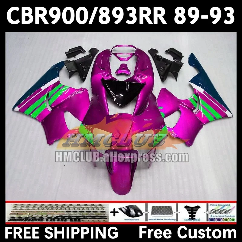 Fairing For HONDA CBR 893RR CBR900RR CBR900 CBR893 RR movist pink 71No.148 CBR893RR 89 90 91 92 93 1989 1990 1991 1992 1993 Body