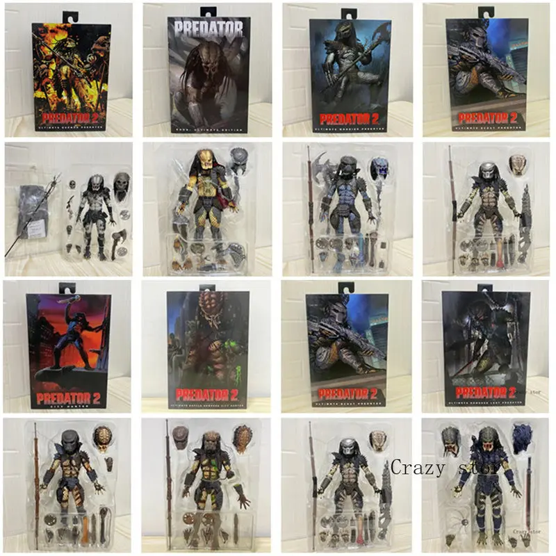 

Original Neca Predator P2 Action Figure Toys 7 Inch Movable Statues Model Doll Collectible Ornaments Kid Friend Birthday Gifts