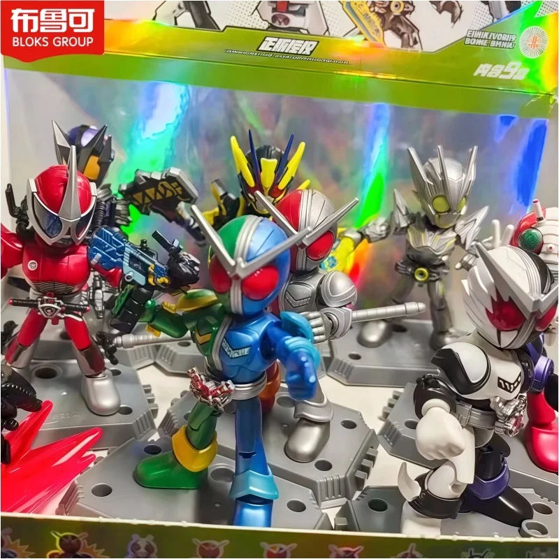 

New Hot Blokees Kamenrider Blind Box Starlight Version 3 Anime Action Figure Kamenrider Zero-One V3 Accel Figures Assemble Toy