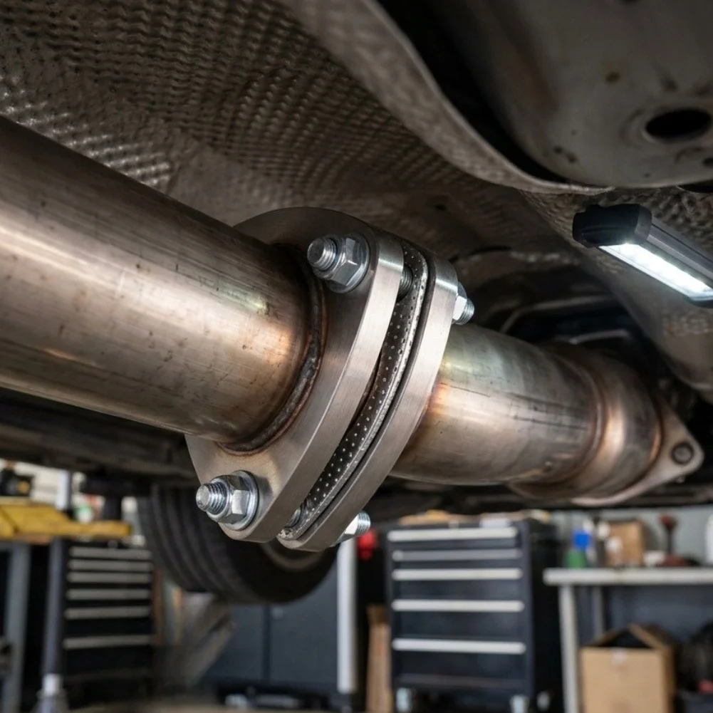 For Exhaust System Flange Connection Kit 3 Inch 3 Bolt Stainless Steel for Downpipe Header Muffler Resonator and Return Bend Use