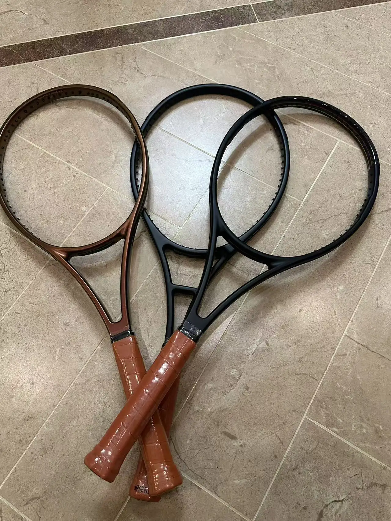 أحدث مضرب تنس من ألياف الكربون للرسومات والشعار المخصصة من STLF #4