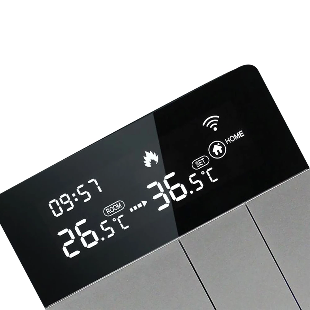 AC100~240V Tuya WiFi Thermostat Remote App Control for Electric Underfloor Heating and Wall-hung Gas Boiler Temperature Control