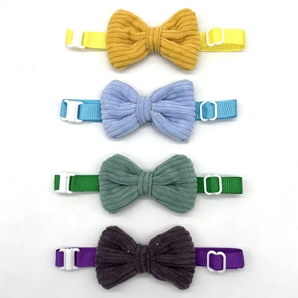 50/100pcs Small Dog Bow Tie For Puppy Dog Bowties Collar Adjustable Girl Dog Bowtie For Cat Dog Collar Pet Supplier