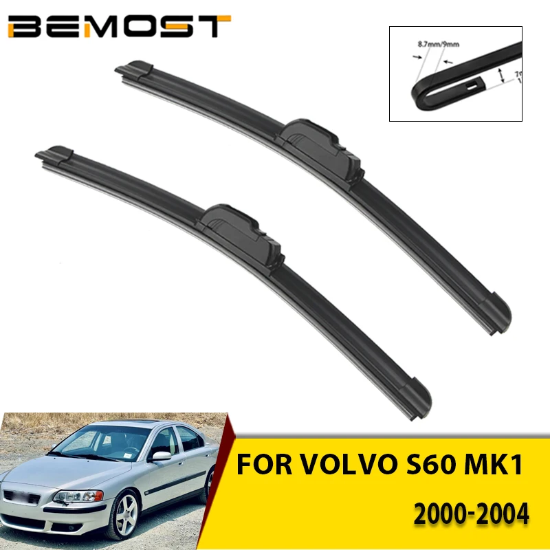 

Щетки стеклоочистителя автомобиля для VOLVO S60 MK1 2000-2004, лобовое стекло, щетки переднего окна 24 "+ 21" автомобильные аксессуары