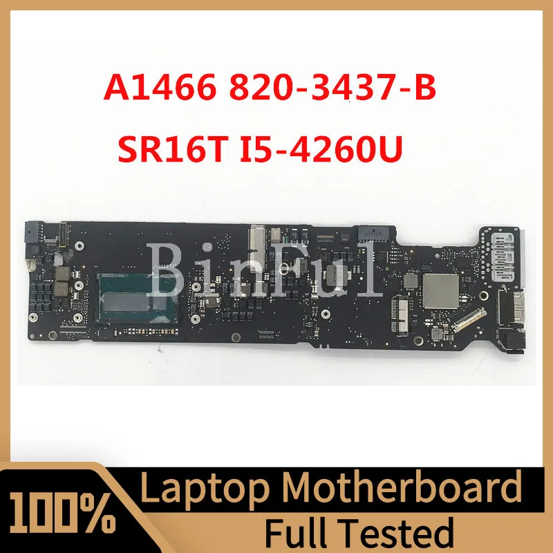 

820-3437-B For Applr A1466 Laptop Motherboard With SR16T I5-4260U CPU 1.4 GHZ 4GB 2013 2014 Year 100% Full Tested Working Well