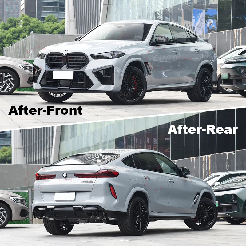 2024year G06 Lci X6M Style Bodykit without Rear View Mirrors and Side Skirts For Bmw X6 E71 Body Kit 2007-2015year