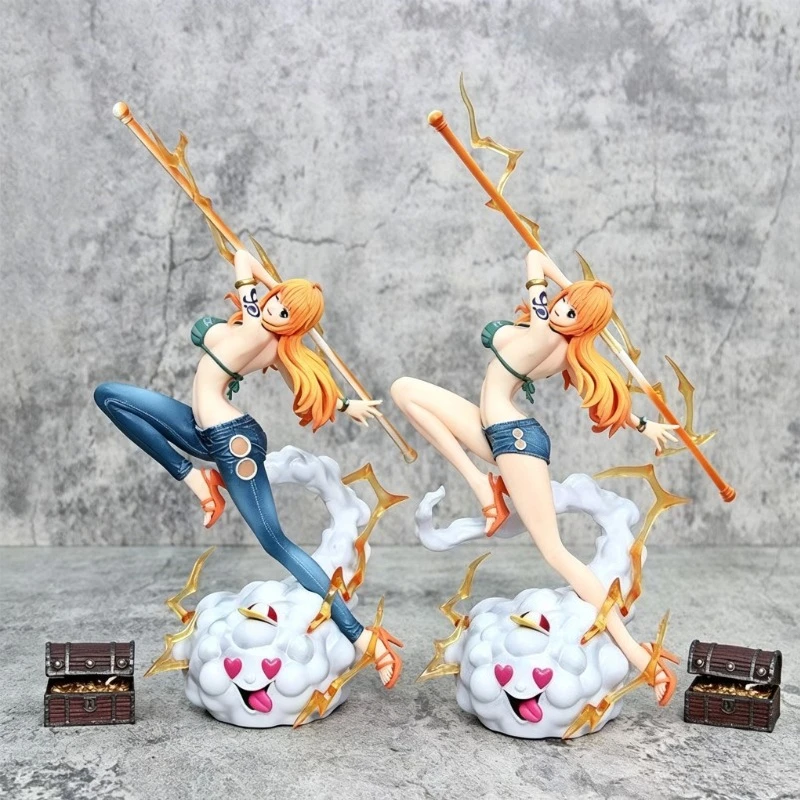 

High aesthetic toy dolls sexy beauty Pirate Wang Nami 32cm Game and anime peripherals toy collectibles figure bookshelf ornament