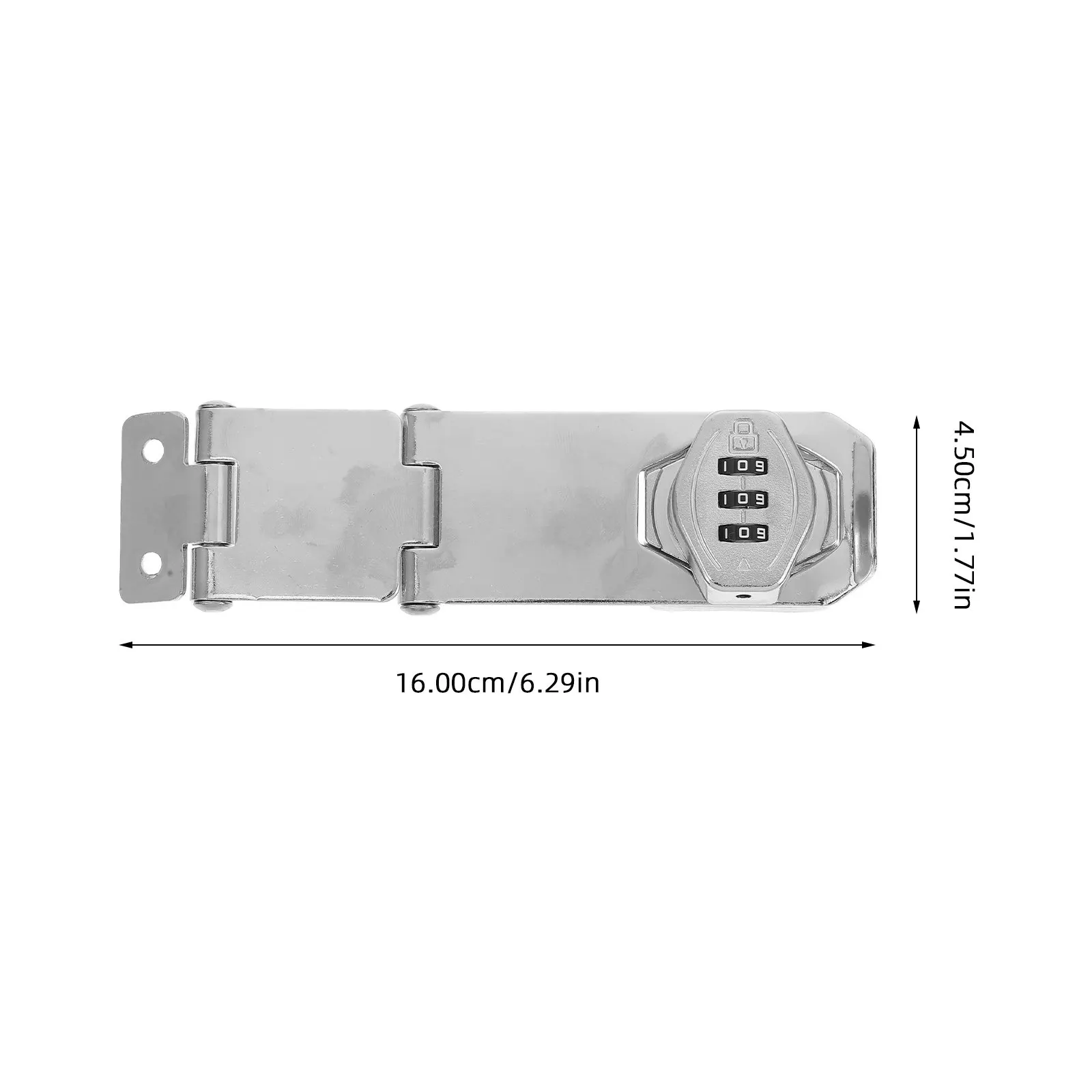 1Set Double Hinge Metal Password Lock Keyless Combination Lock for Drawers Household Cabinet Door Security Door Hasp