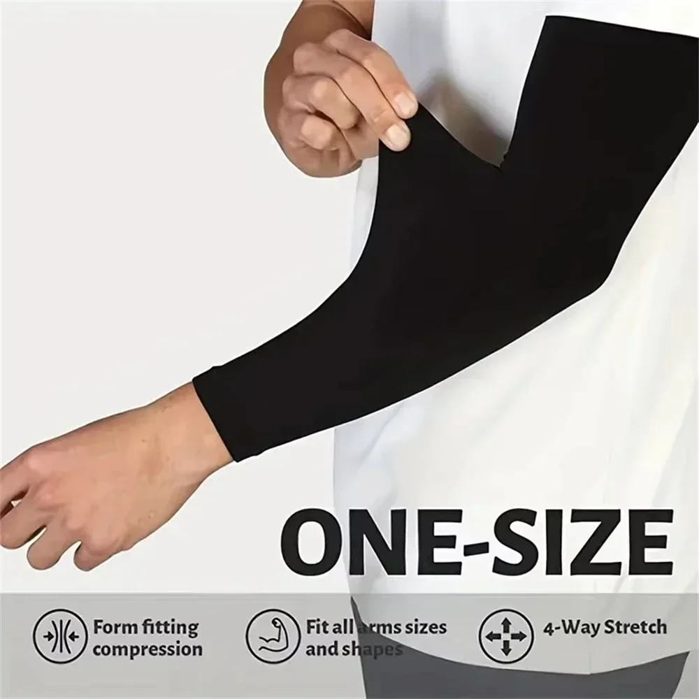 10Pair Summer Cycling Cooling Ice Silk Arm Cover Arm Sleeves Running Outdoor Sport Sunshade Protection Woman Men Fingerless Glov image 5