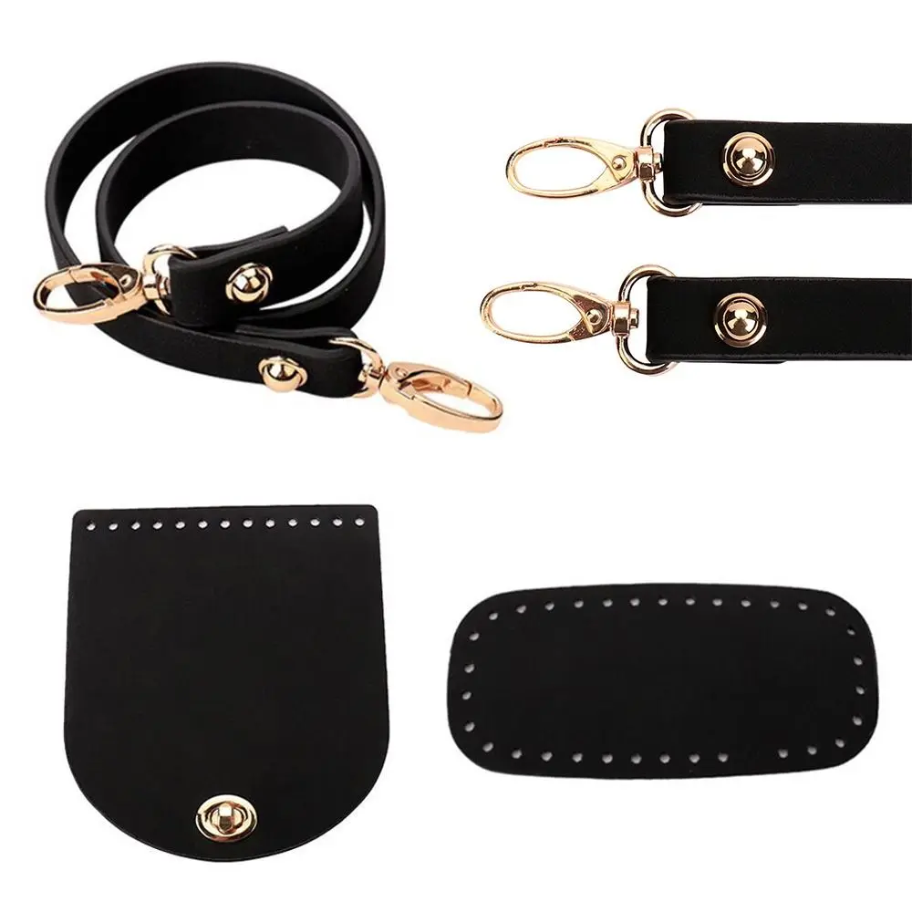 1/3pcs PU Leather Shoulder Bag Bottom Strap Handbag Shoulder Strap Woven Bag Set For DIY Handmade Bag Backpack Accessories