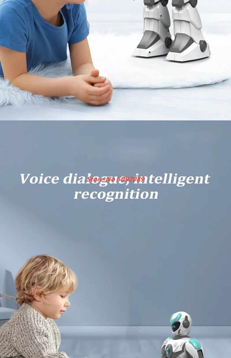 40cm grande voz inteligente rc robô gesto programa de indução máquina música dança robô controle remoto criança animal de estimação amigo presente brinquedo