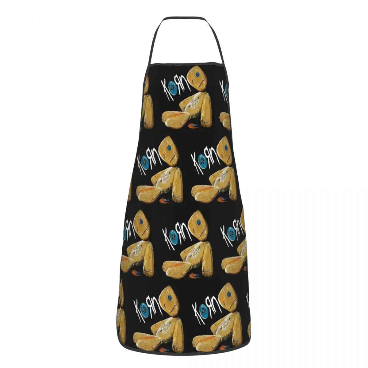 Custom Unisex Singer Rock Band K-Korns Graphic Hot Kitchen Chef Cooking Baking Apron Men Women Tablier Cuisine for Gardening