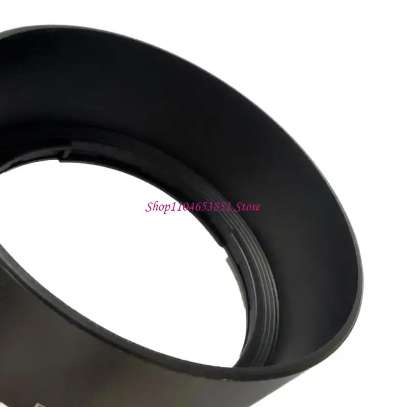 Lens-Front Shade Accessory with Reverse-Mount Storage Form for Camera Use 