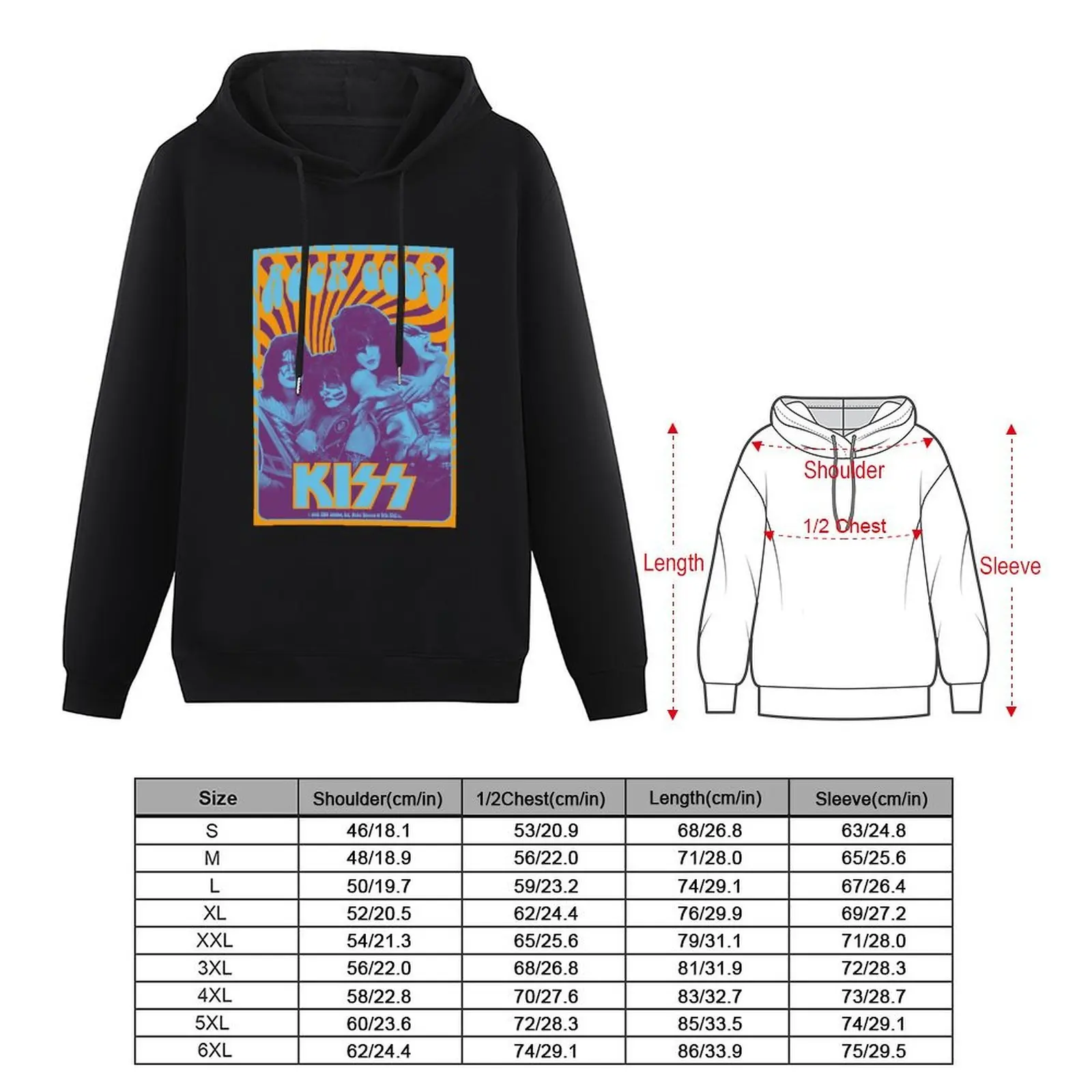 KISS Band - Vintage, Retro, Psychedelic Hoodie men's clothes men clothes men's coat korean clothes tracksuits