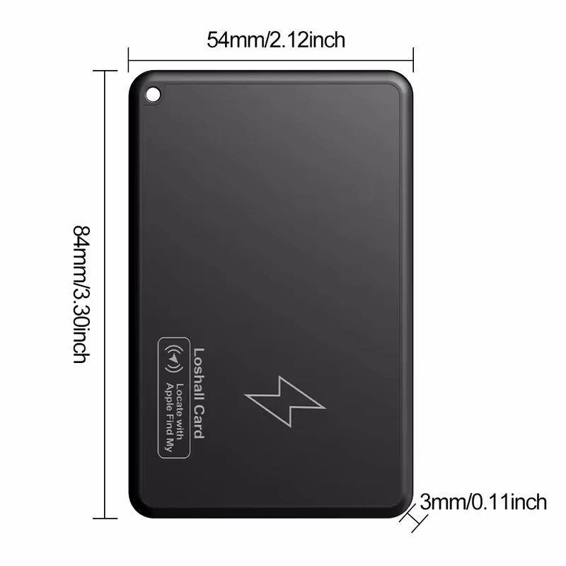 Smart Waterproof Wallet Track Card Location Wireless Charging Wallet Phone Finder Tracking Device Works For IOS Find My Tracker