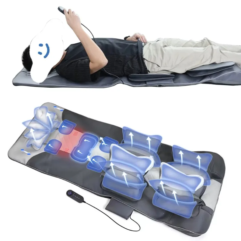 King Size Wide Full Body Stretching Airbag Thai Sports Electric Nuru Massage Mattress With Heat