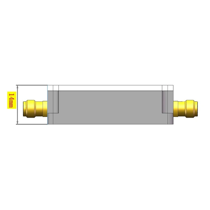 TYPE-C LAN 10Mhz-6Ghz High Flatness Amplifier Gain 30DB RF Signal AMP For HAM SDR Software Radio FM Radio