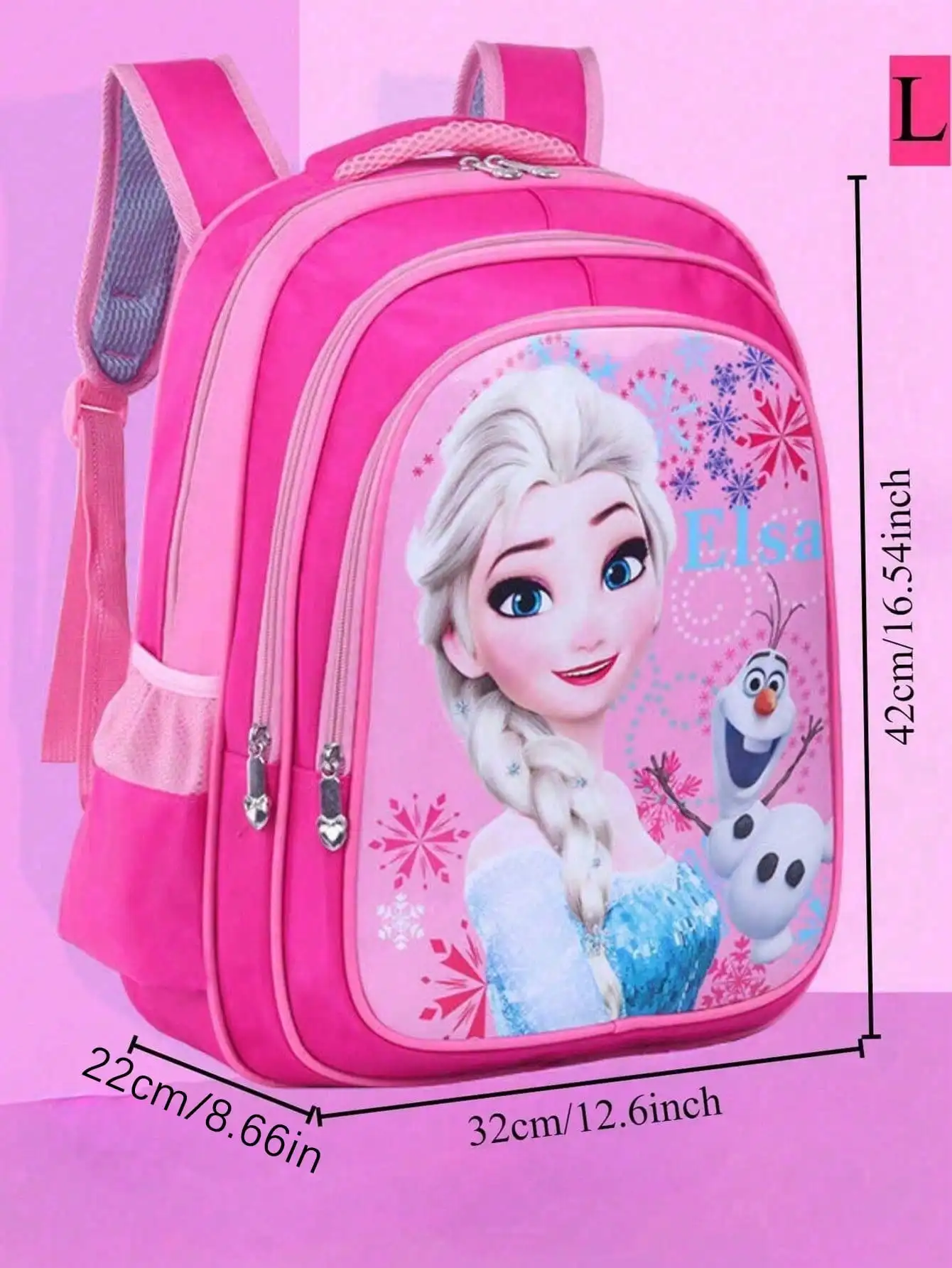 حقيبة مدرسية جديدة من ديزني 2025 فروزن إلسا برينسيس بسعة كبيرة للتخزين #5