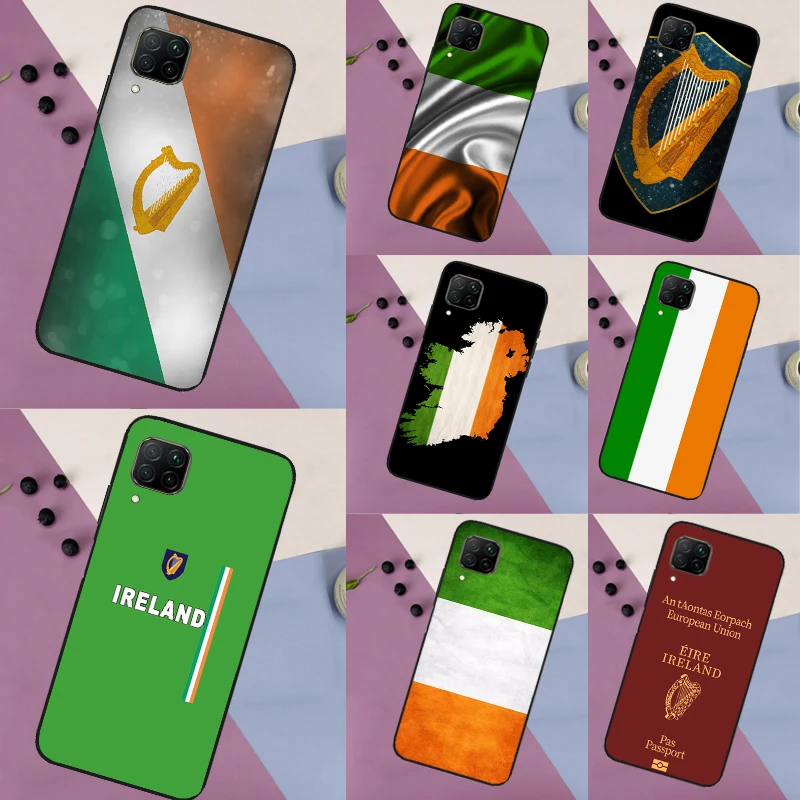 Irish Passport Ireland Flag For Huawei Nova 9 10 SE Nova 11i 8i 3i 5T Y90 Y91 Y70 Y60 Y61 P20 P30 P40 Lite P60 Pro Case