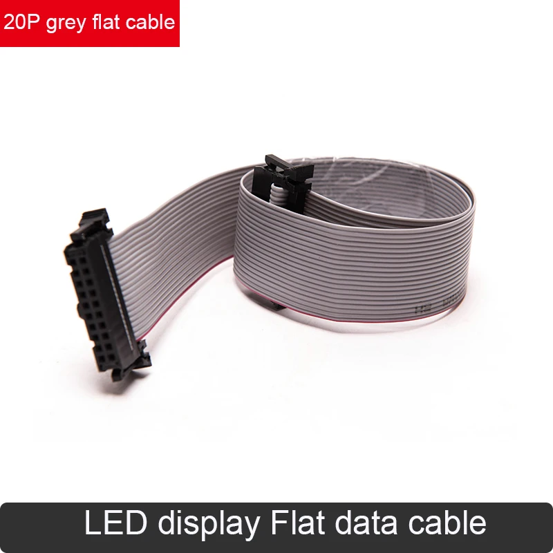 10 Pçs/lote 20Pin Cinza Cabo Plano 50cm Comprimento Cabo de Sinal Linha de Data