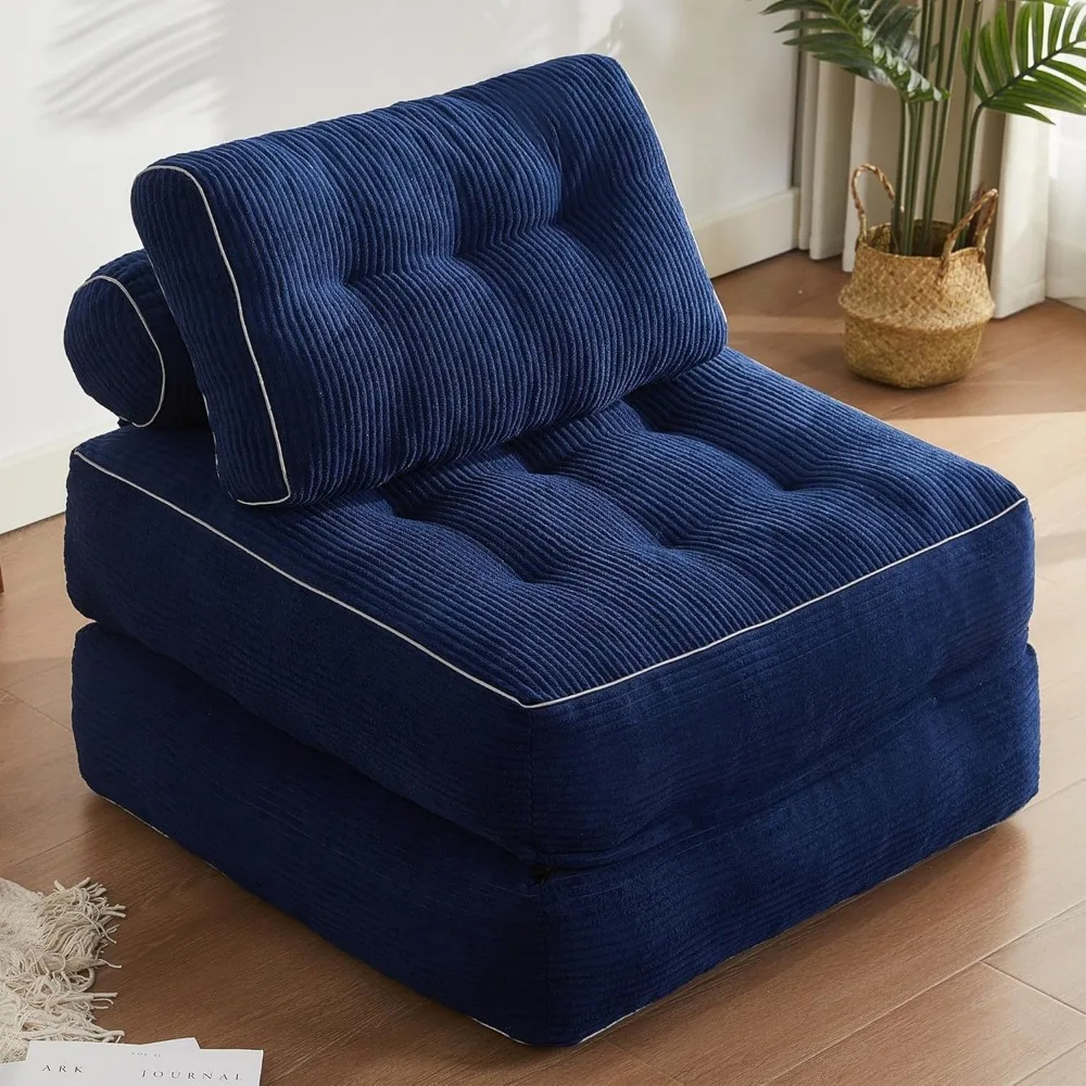 

Folding Chair Bed, Futon Sofa Bed, Floor Couch for Adults Chair for Living Room, Lounge Sofa, Convertible Sofa Bed, Small Couche