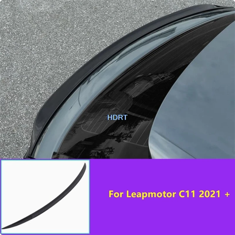 

Для Leapmotor C11 2021 + Стайлинг автомобиля, задний багажник, спойлер на крышу, пластина, защитная крышка, декоративные аксессуары, автозапчасти