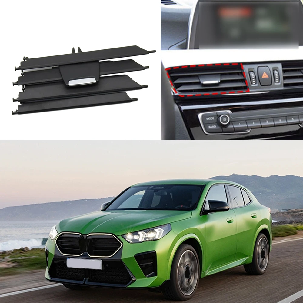 64229292741 Dashboard Middle A/C Air Conditioner Vent Outlet Grill Repair Kit Fit For BMW X1 F48 F49 2016-2022 X2 F39 2017-2023