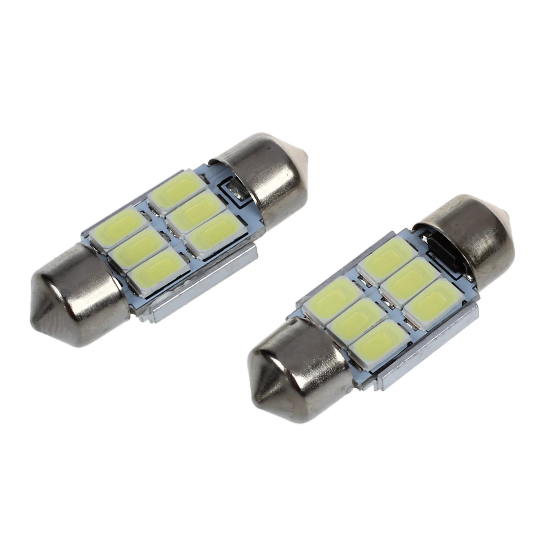 YDSC 2 x 31 mm 6 5630 SMD LED Festoon Indoor Lighting 3W 195LM 6500K