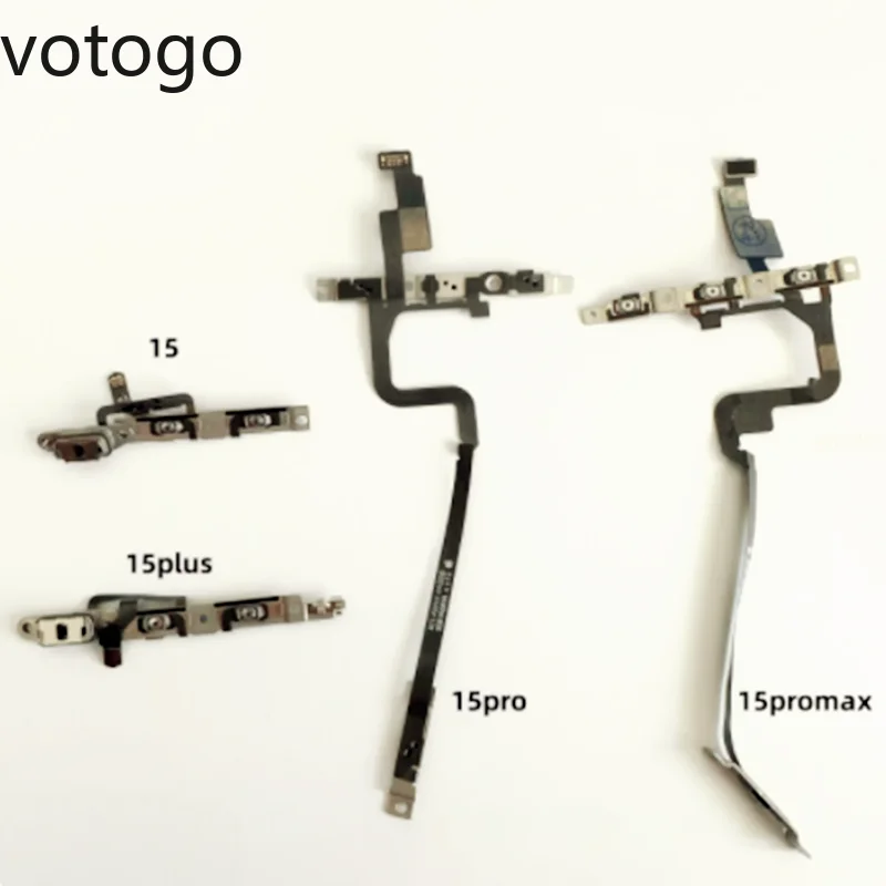 

1Pcs Repair Parts For iPhone 15 Pro Max Plus Power ON OFF Volume Swith Flex Cable Side Button Key Replacement