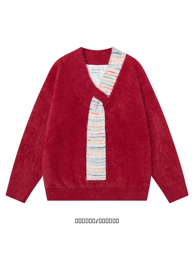 

from Velvet Sweater Ready to Go Long Sve Women's Faion Spring 2025 Ele Casual Comfortable Fit Flag Robe