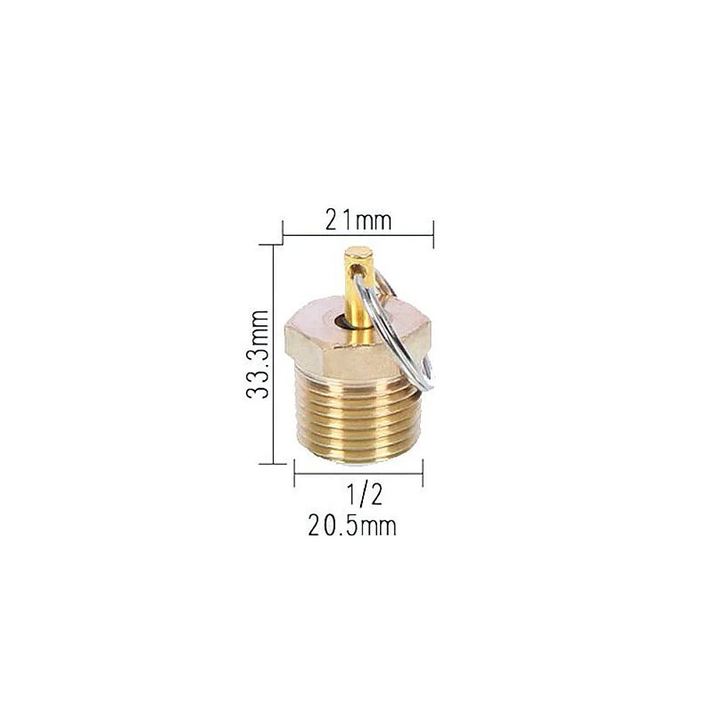 Truck Air Tank Drain Valve Anti-rust Antifouling Air Tank Drain Switch Type 151 Copper Plug Screw Auto Parts