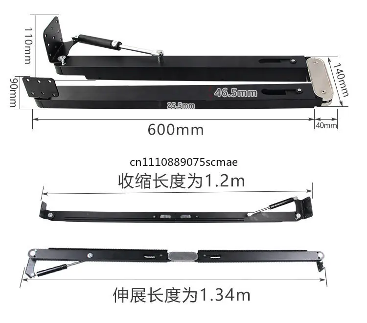 Furniture Flip Fitting, Down Fold Hardware for Table, Cabinet, Bar Counter