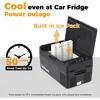 12V 冷蔵庫 21 クォート ポータブル冷凍庫 50 時間バックアップ冷却、車用電気クーラー 車用冷蔵庫 12V ポータブル 2