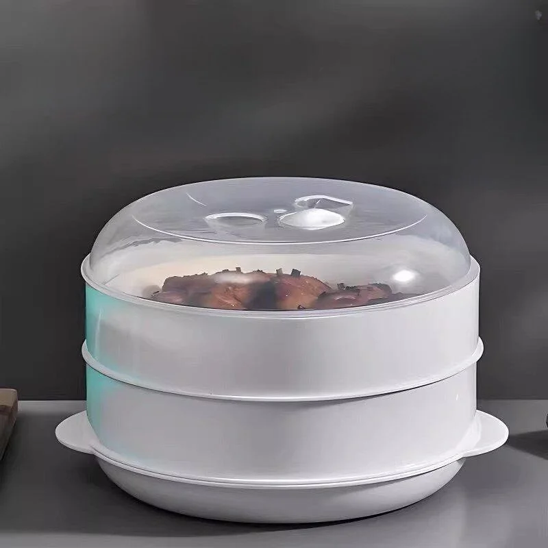 

Food Grade Microwave Oven Special Rice Box Container with Steaming Lid Heat Resistant Kitchen Appliance Accessory