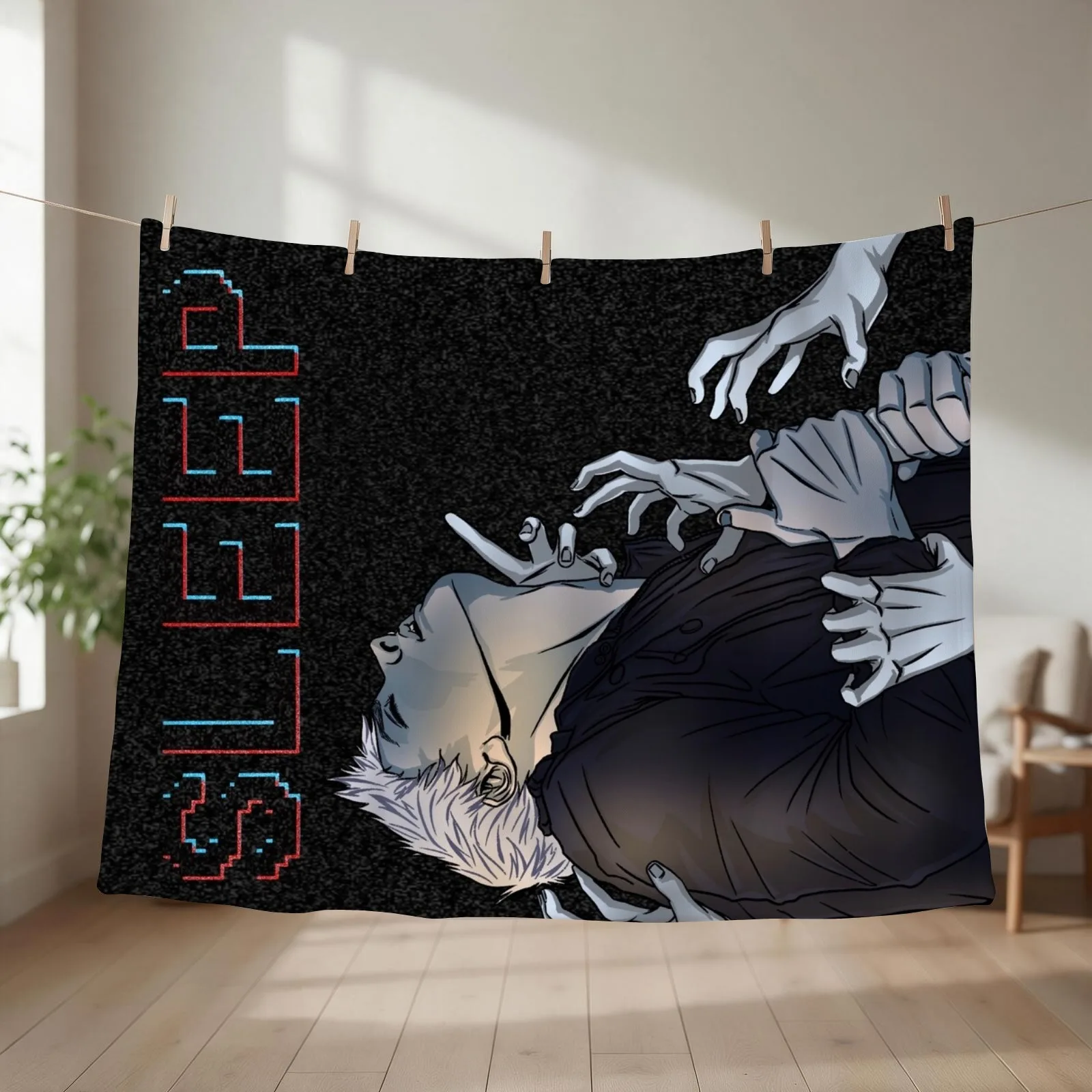 It Feels As If Somebody Was Gripping My Throat Throw Blanket manga For Sofa Thin Luxury Thicken For Baby Blankets