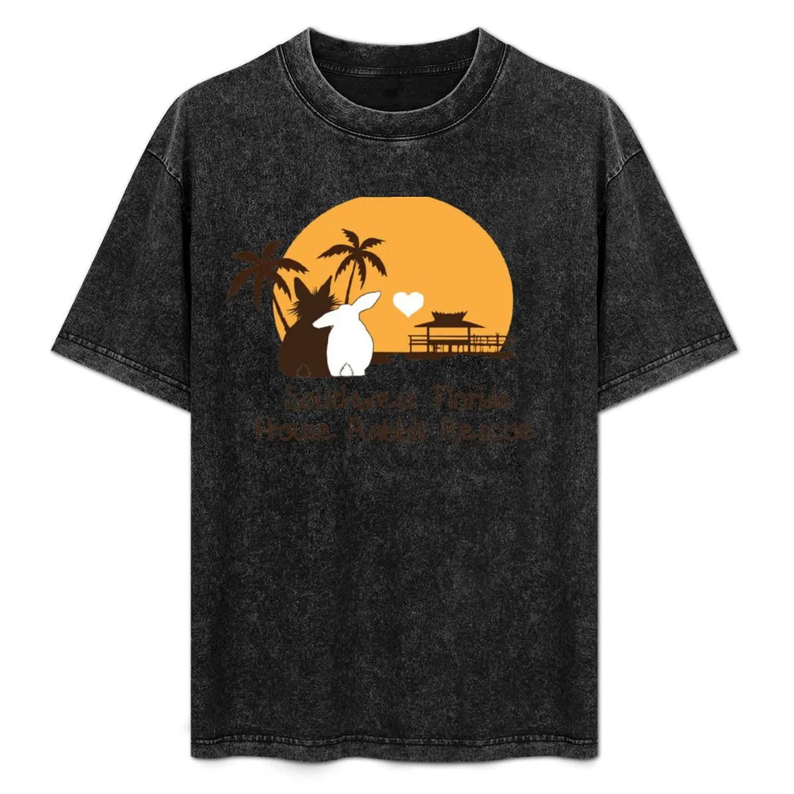 

Southwest Florida House Rabbit Rescue LOGO T-Shirt Basic Solid Color Casual Tee Shirt
