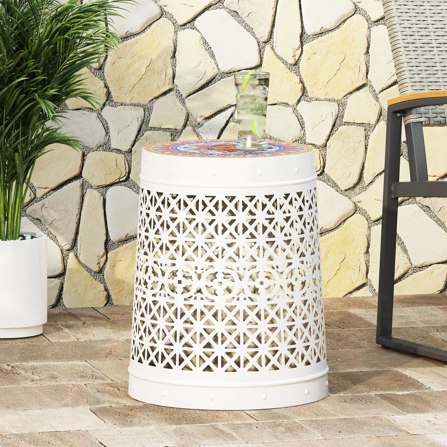 

CRANBROOK Side Table - Modern Minimalist Nightstand with Storage Shelf