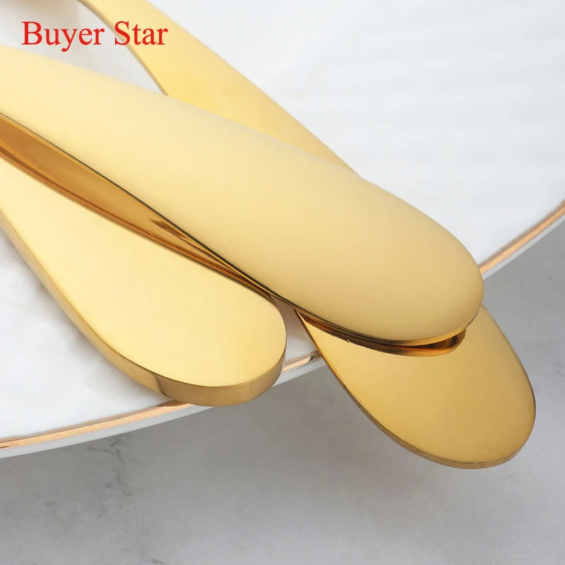 Luxury Kids Cutlery Set Stainless Steel Spoon fork knife Kit for Children flatware set tableware Kitchen utensil customized logo