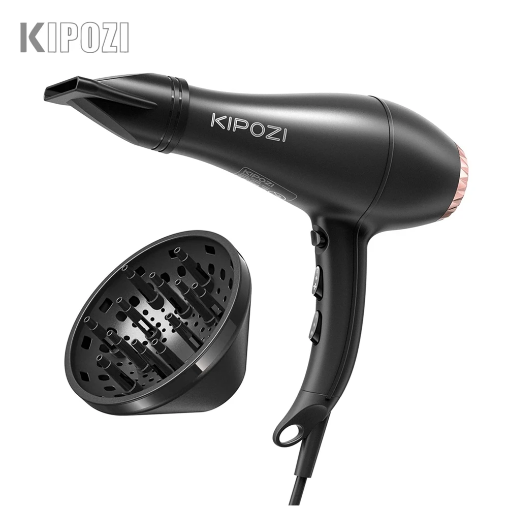 KIPOZI Professional Hair Dryer 2200W High Power Negative Ionic Blow Dryer Fast Dry Salon Grade Powerful Hairdryer Hair Care