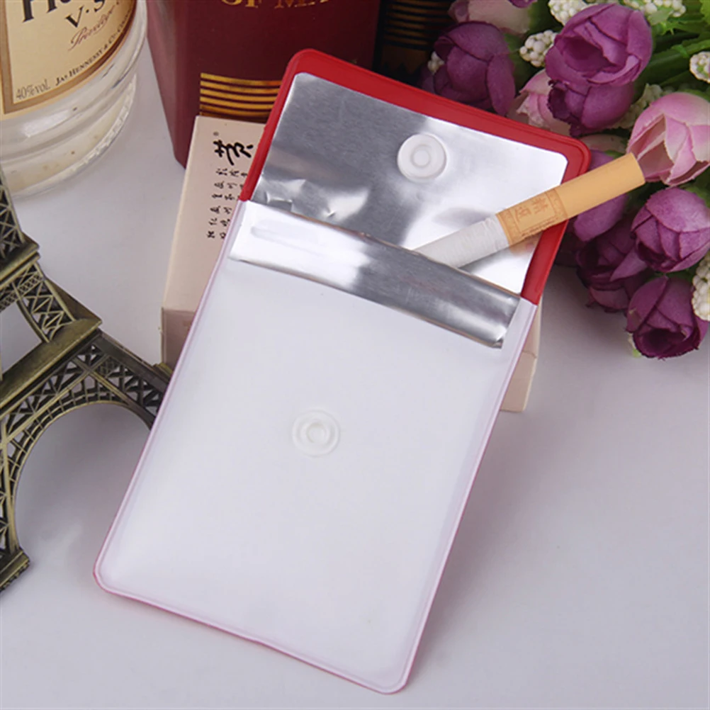 

3pcs Portable Ash Bag Plastic Cigarette Pouch Mini Smoking Container For Outdoor Party Office Travel Use Lightweight