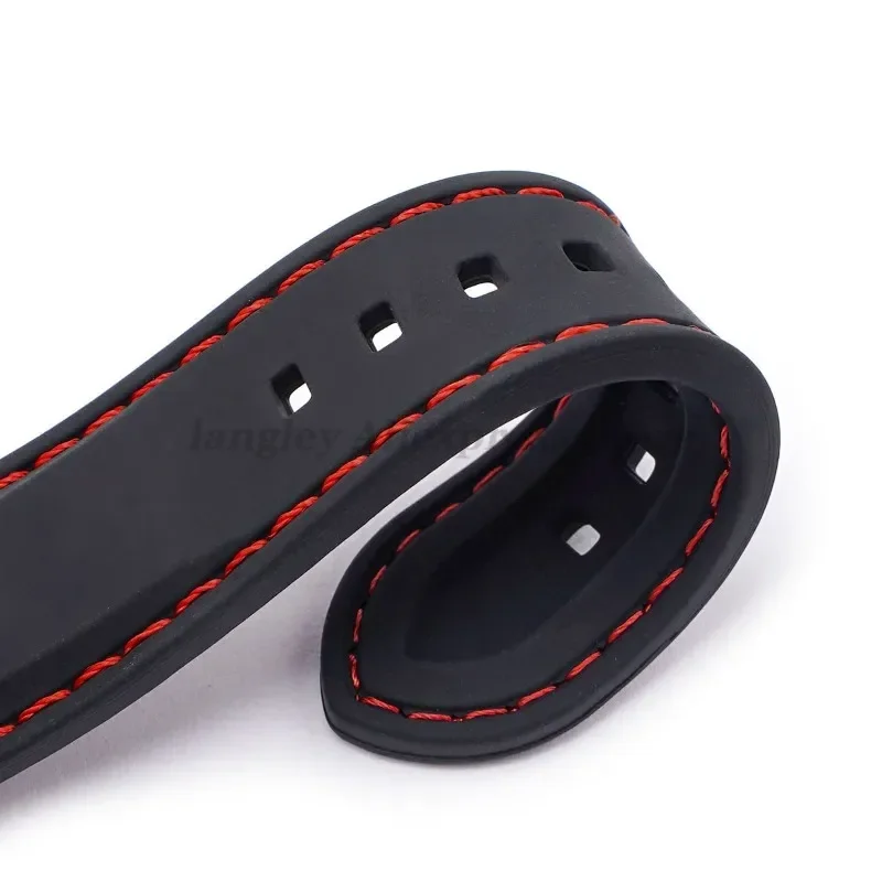 Силиконовый ремешок для часов Seiko, 20 мм, 22 мм, 24 мм, 26 мм, водонепроницаемый резиновый ремешок для часов, мужской спортивный универсальный браслет, умный браслет