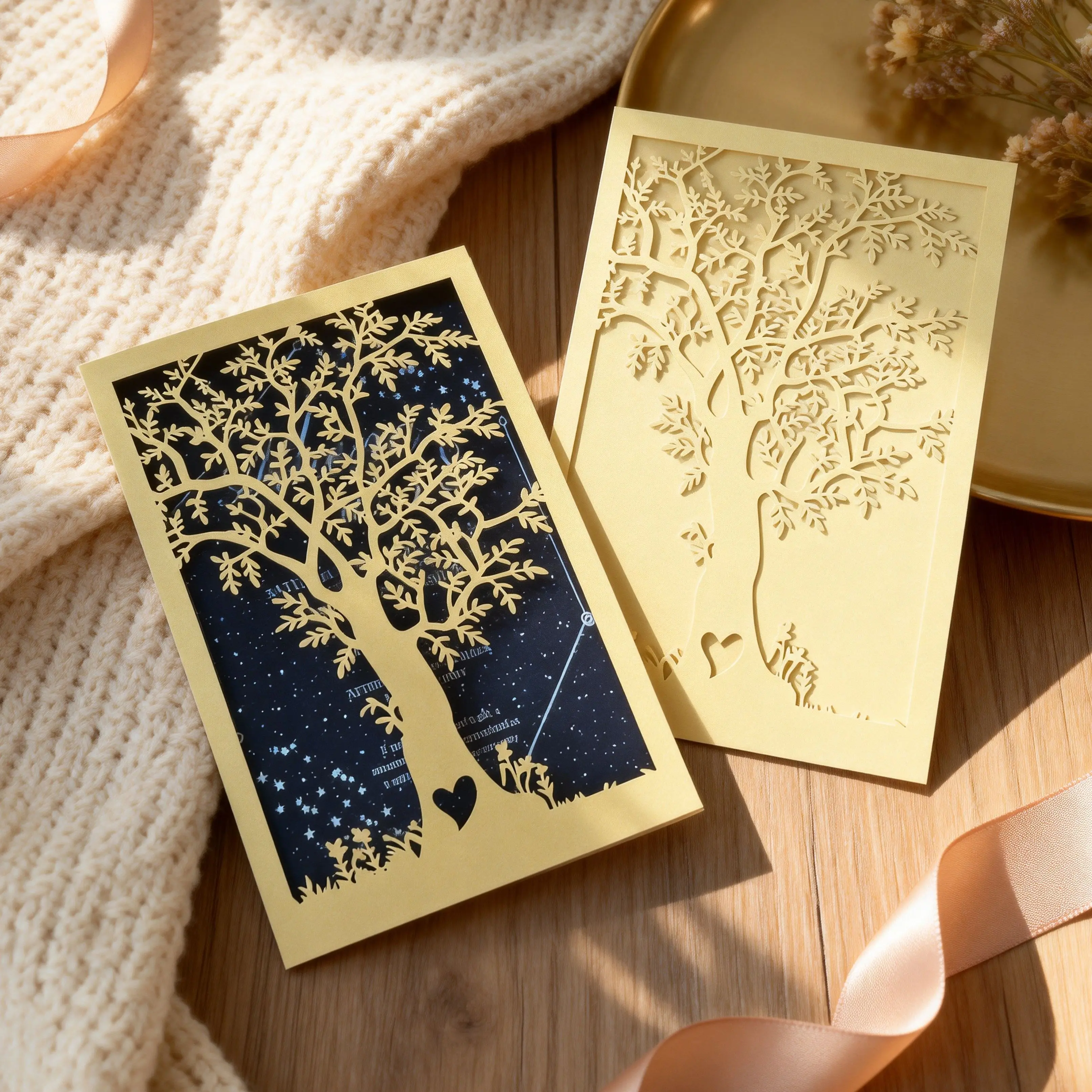 

Custom 10pcs Laser cut Wedding Invitation Birthday Invite Thank You Cards Greeting Cards Anniverisary for Party Favor Decoration