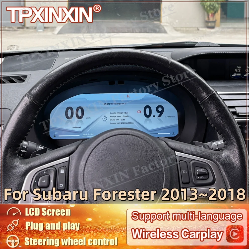 

Linux system dashboard For Subaru Forester 2013~2018 Digital LCD Virtual Cluster Cockpit Carplay Dashboard Panel Speed Meters