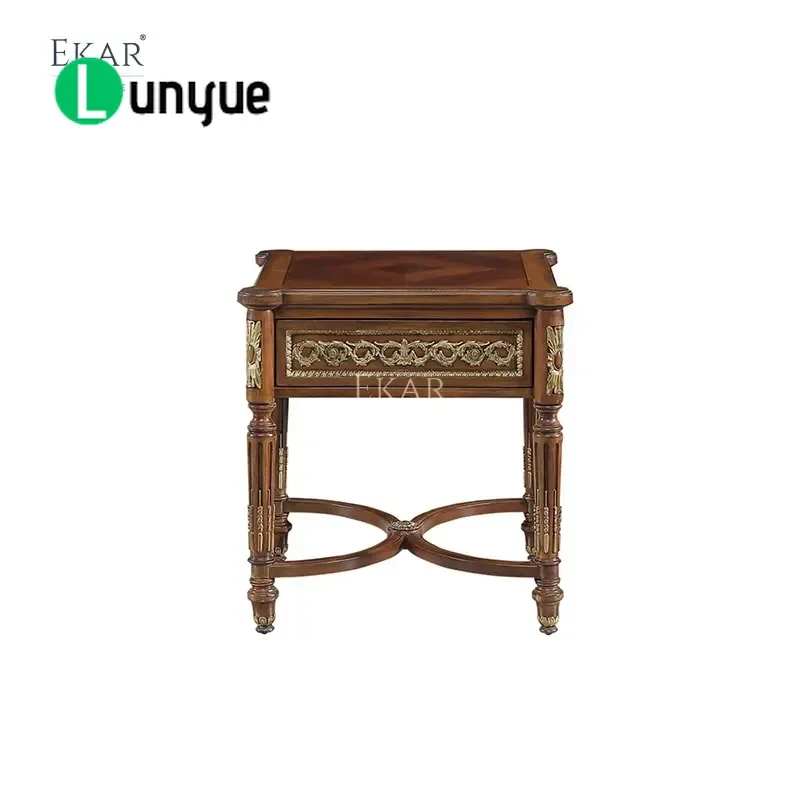 Regency Heritage Mosaic Decorated Side Table Deluxe American Classic Style Furniture for Living Room Bedroom Elegant Home