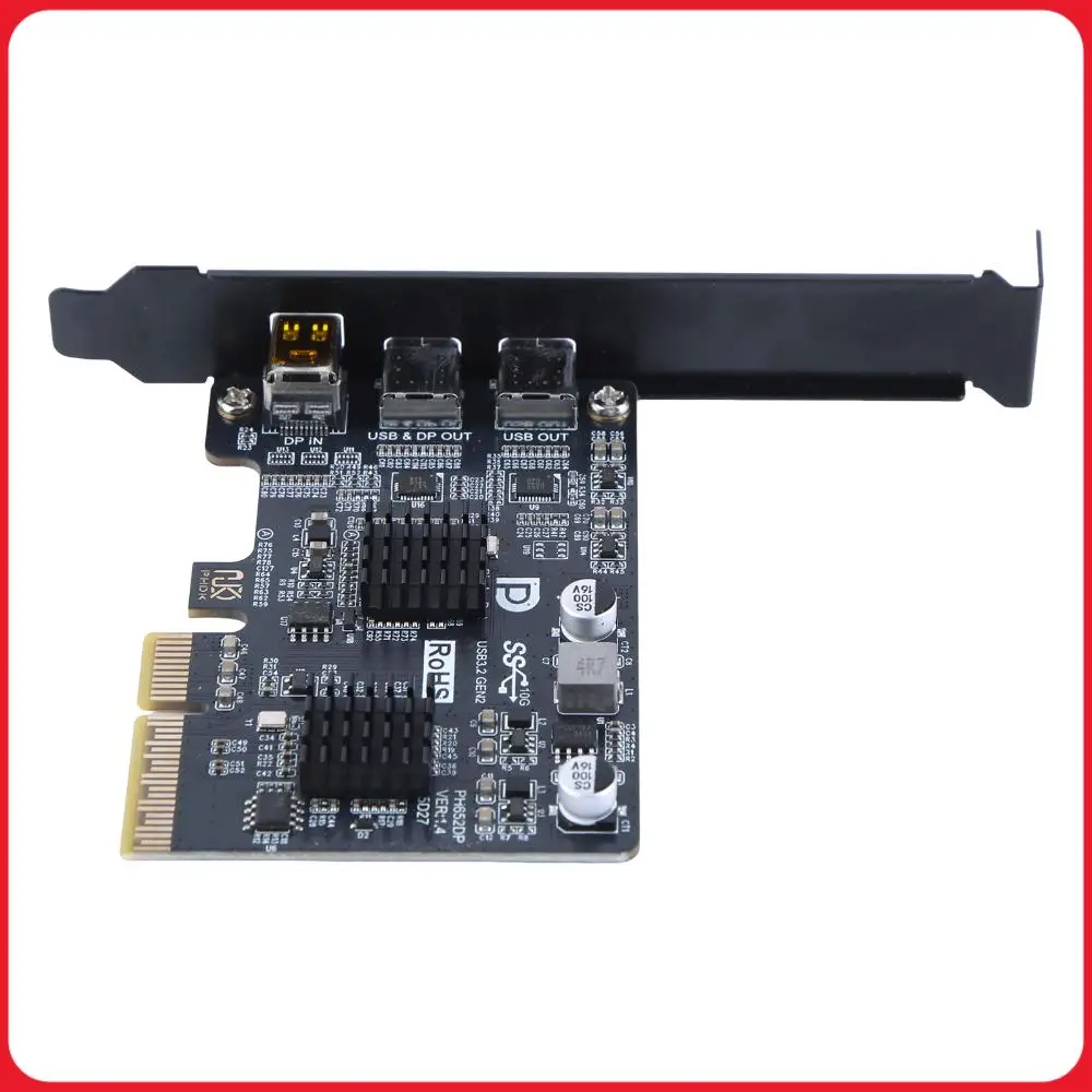 

USB 3.1 10Gbps Gen 2 Expand Card Riser ASM3142 Controller TYPE-C Port Monitor Dock Adapter Cards for Desktop