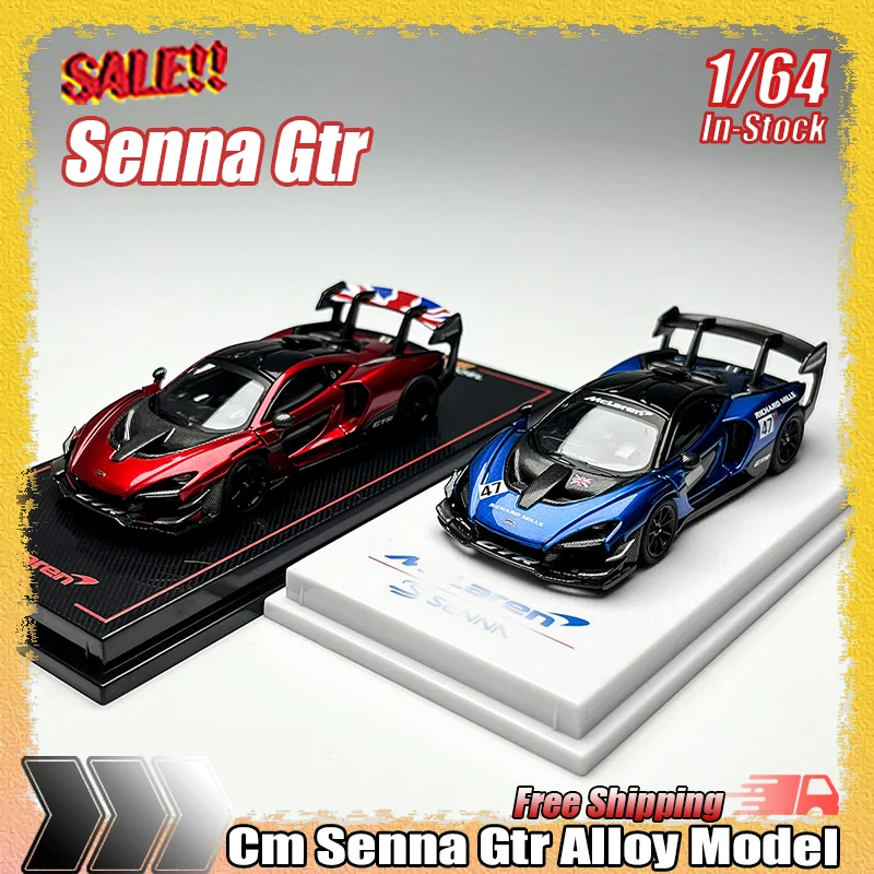 

New In Stock Cm 1:64 Senna Gtr Simulation Alloy Miniature Die-Casting Car Model Custom Children'S Toys Collection Gifts Ornament