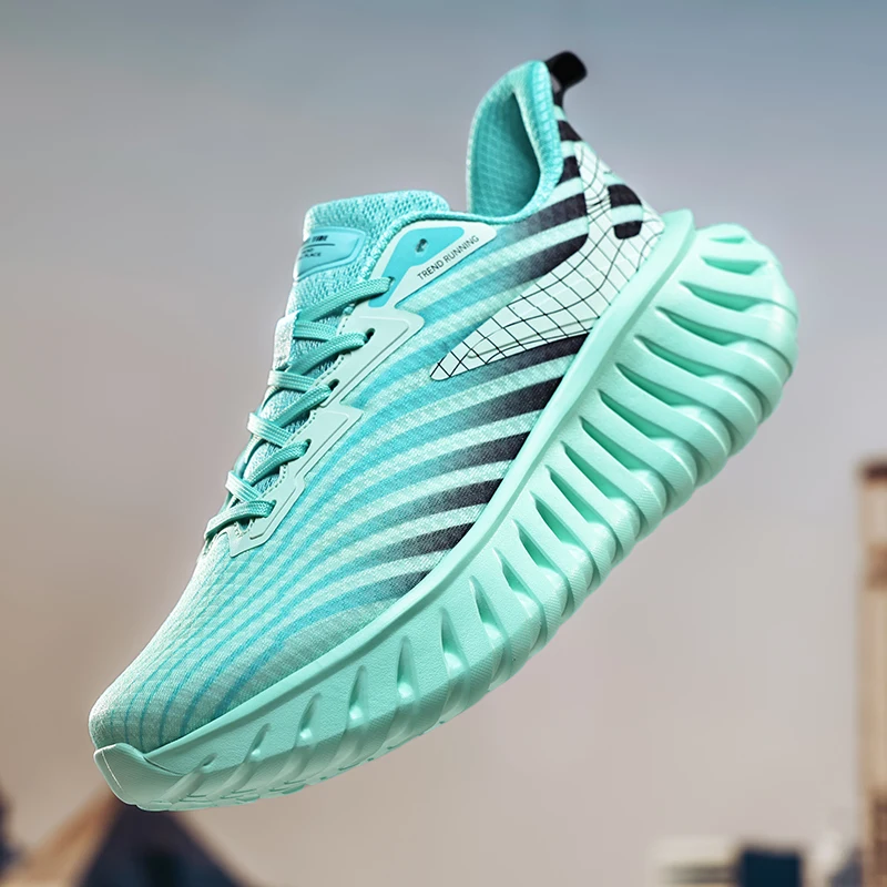 Neutral Hot Summer Running Shoes Lightweight Athletic Shoes Training Shoes Breathable Elastic Lacing Sneakers Very Good