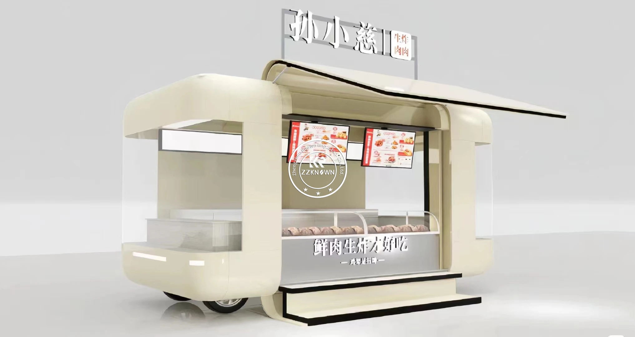 Mobile Food Kiosk Outside Coffee Shop Container Bar With Fully Kitchen Concession Fast Food Vending Trailer Truck