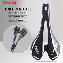 RXL SL Carbon Saddle MTB/Road Bicycle Saddle Bicycle Seat 3K Gloss/Matte Gravel Road Bike Seat Cycling Parts 270x143mm